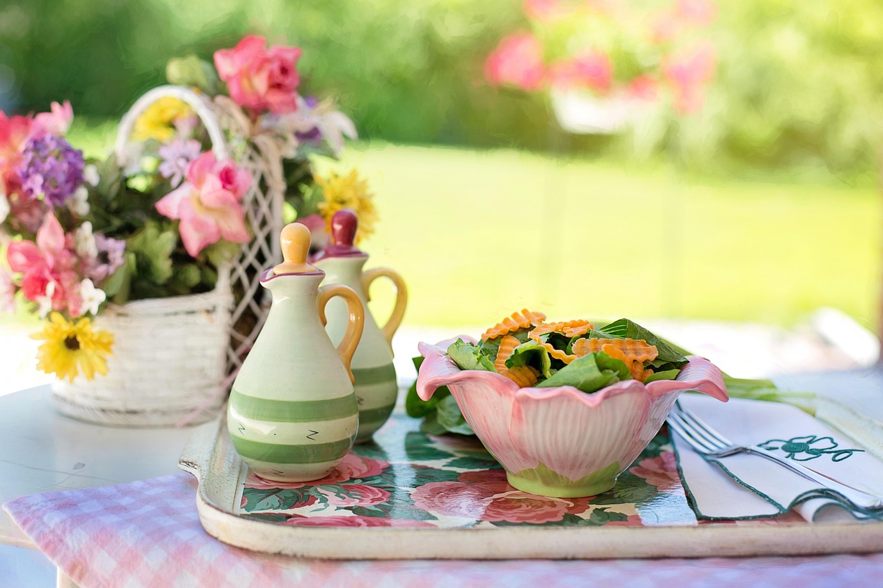 salad, nature, greens, veggies, lettuce, summer