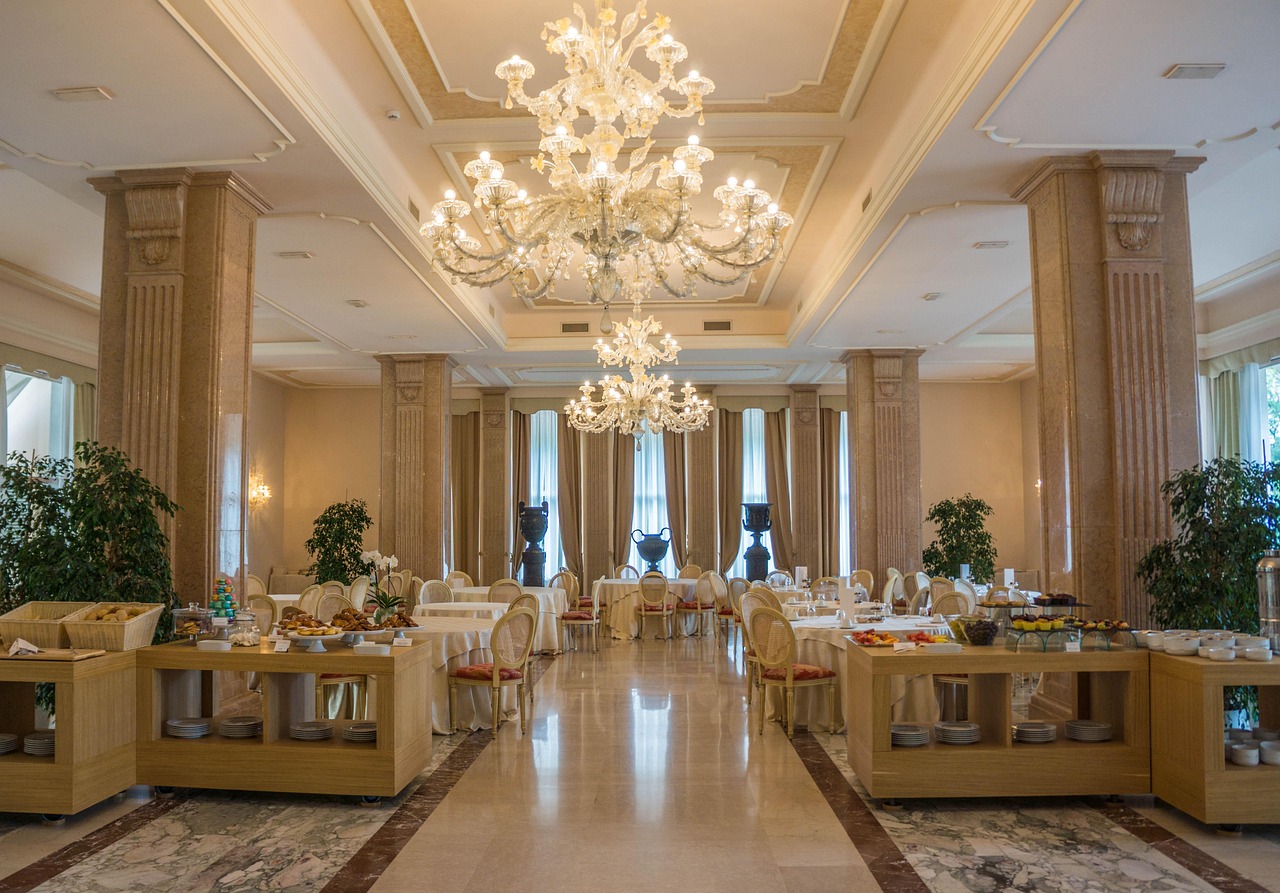 villa cortine palace, hotel, breakfast room, chandelier, luxury, decoration, design, interior, decor, elegance, indoors, architecture, furniture, vacation, brow